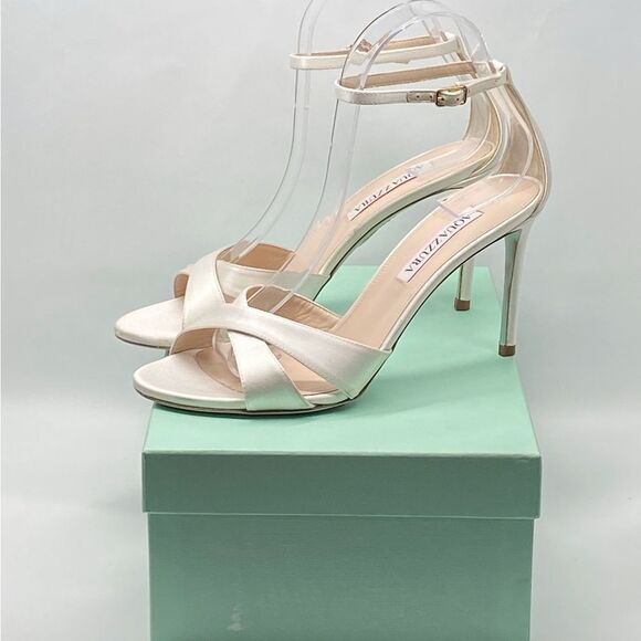 Aquazzura So Divine 85MM Satin Sandals size 37.5 - Picture 11 of 13